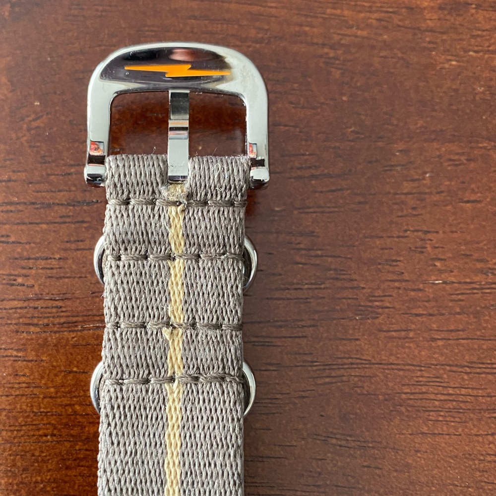 COPY - Shinola 20mm Taupe Stripe Nylon Strap - Picture 5 of 8